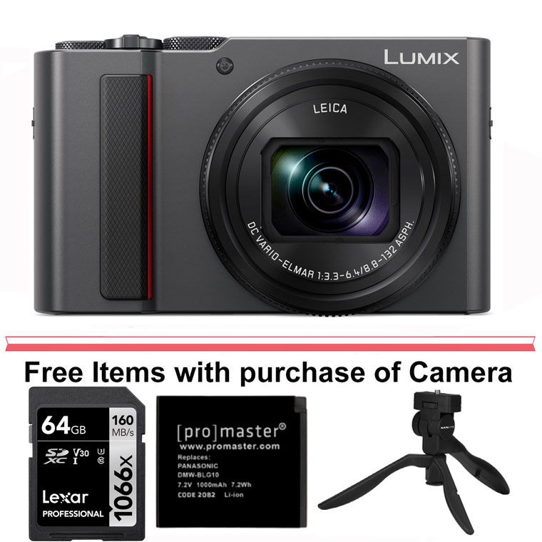 Panasonic Lumix DC-ZS200D Digital Camera (Silver)  