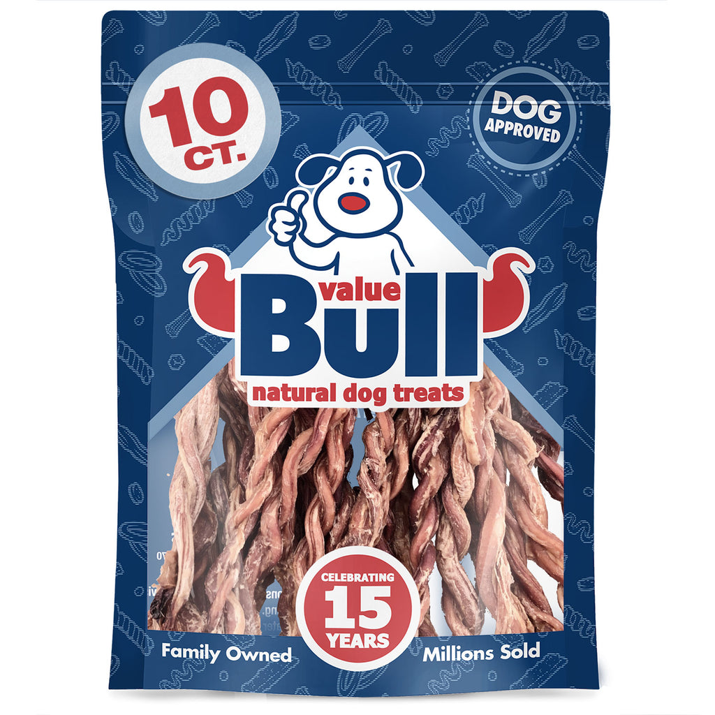 USA Lamb Pizzle Twist Dog Chews, 6 Inch, 10 Count - 