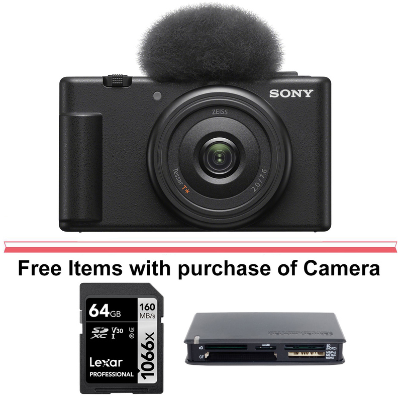 Sony ZV-1F Vlogging Camera (Black)  